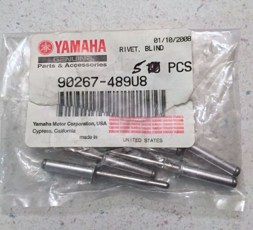 Nos yamaha wave venture rivet, blind 90267-489u8-00 lot of 5