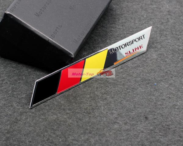 2x trunk rear motorsport sline emblems badge sticker decal germany flag for audi