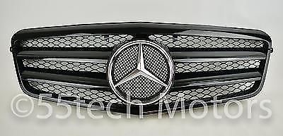 10~13 w212 mercedes e class e350 e550 grill grille glossy black abk, ch star