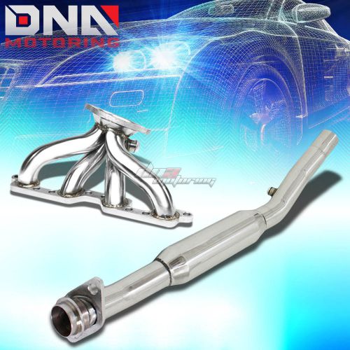 For 95-99 dodge neon a588 sohc stainless exhaust manifold header+test/cat pipe