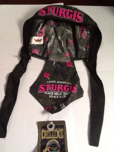 Sturgis 2013 nwt black hills rally bandana biker doo do du rag head wrap