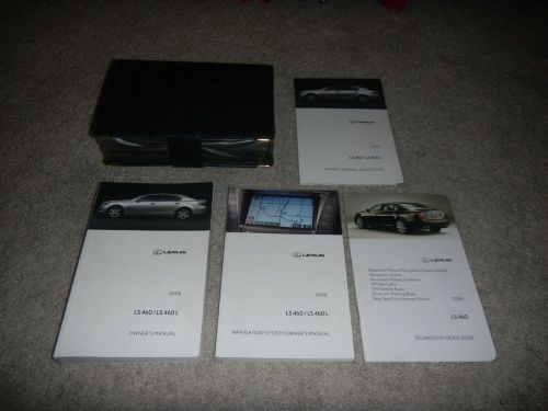 2008 lexus ls460 with navigation owners manual set + free shipping