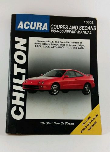 Chilton repair manual acura coupes and sedans 1994-2000 #10302 integra