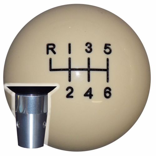 Ivory -l 6 speed nonthreaded shift knob kit u.s. made