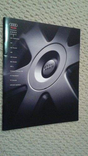 2003 audi brochure a4, a6, s6, a8, s8, tt