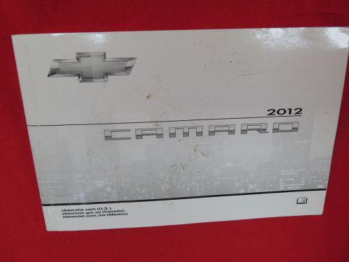 2012 chevrolet camaro owners manual guide book