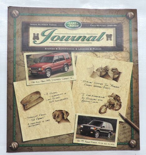 Land rover range discovery defender 90 110 journal issue #3 fall /winter 1998 99