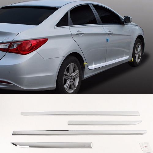 Chrome side skirt under line molding d032 for hyundai yf sonata 2011-2014 rrfree