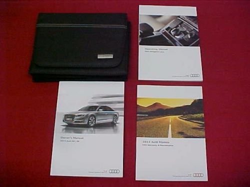 2015 new original audi a8 s8 a s 8 owners manual service 15 + case navigation