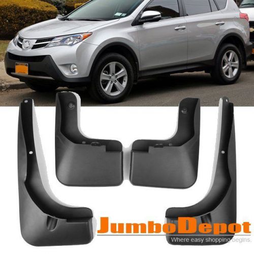 4pcs black abs car mud flaps splash guards fender guard for toyota rav4 13-16