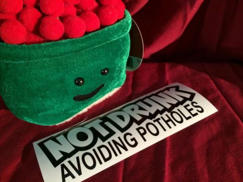 Not drunk avoiding potholes jdm style stickerbomb vinyl sticker decal drift euro