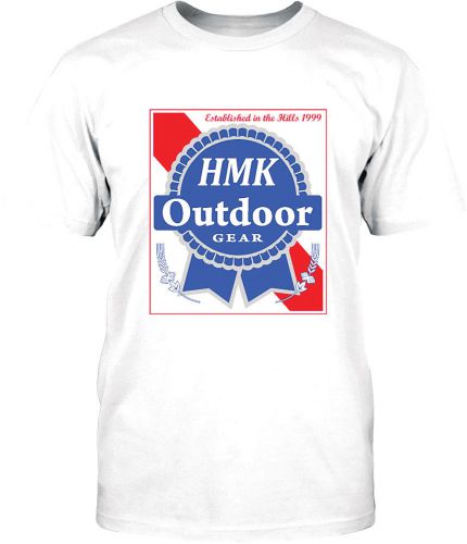 Hmk blue ribbon tee white x