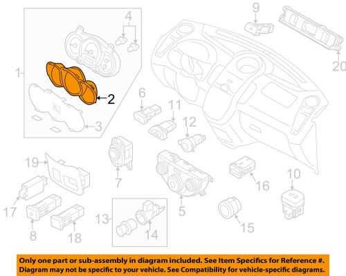 Kia oem 12-13 soul cluster switches-cluster bezel 943702k100