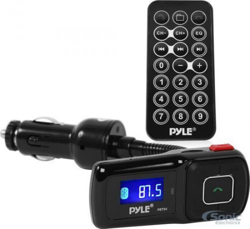 Pyle pbt94 hands free dc car cigarette lighter bluetooth fm transmitter nib