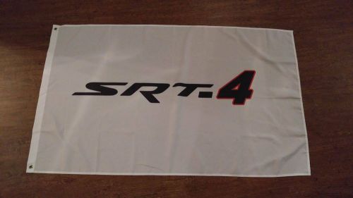 Srt-4 flag banner neon turbo caliber srt4 garage mancave 3x5 150x90cm