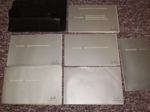 2011 infiniti qx suv owners manual books nav guide case all models