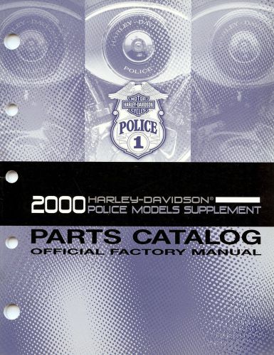 2000 harley-davidson flh police parts catalog manual -flhtpi-flhpi-flhp