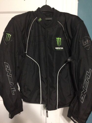 Monster energy motorcycle jacket / men&#039;s 2-x large, black