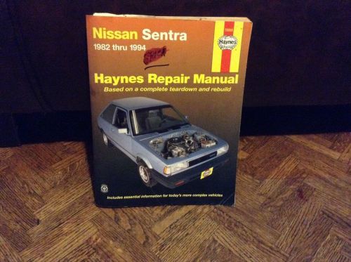 Haynes repair manual~nissan sentra...1982-1994