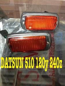 Datsun 1600 510 240z 260z 280z 120y b210 1200 side marker light lamps amber