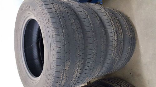4-used general grabber tires  hts p245/70/17