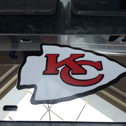 Nfl - acrylic kansas city chiefs license plate