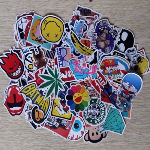 20pc cartoon car sticker decal  laptop skateboard stickers bomb doodle graffiti