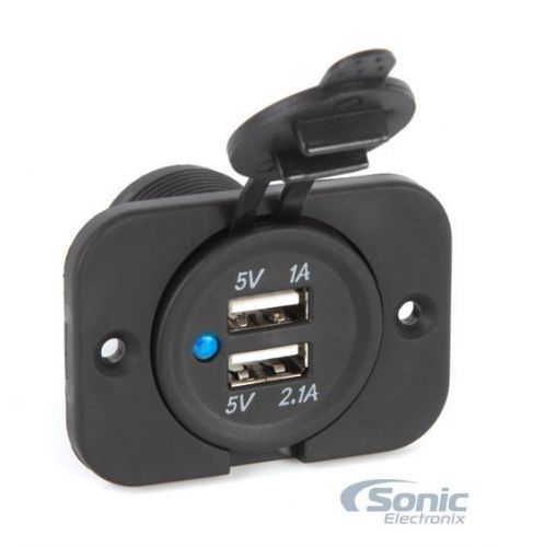 Belva front load flush mount waterproof dual usb charging kit