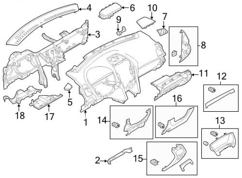 Ford oem instrument panel trim panel bb5z7804338ba image 15