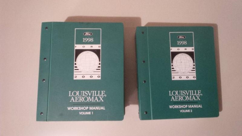 1998 ford louisville aeromax truck repair shop service manual volume 1 & 2