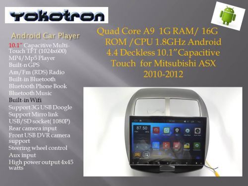 &#034;yokotron&#034; 10&#034; tft  android 4.4 car radio for mitsubishi asx peugeot 4008 gps