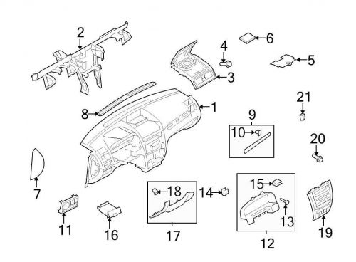 Ford oem speaker cover ae5z18978ab image 6