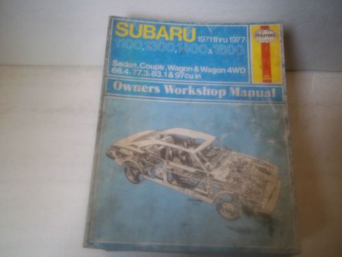 1971-77 subaru 1100,1300,1400,1600 haynes  repair manual