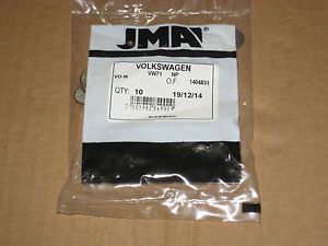 Vw jma vo m keys 10 blank obsolete logo volkswagen type 1 2 3 4 ignition ten pcs