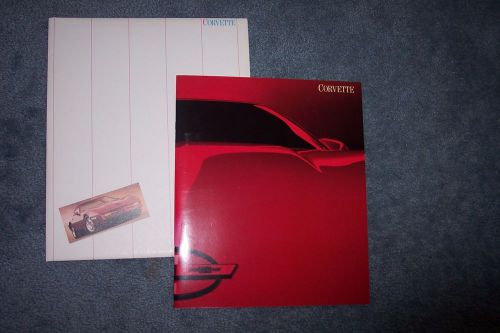 1988 chevrolet corvette 30-page vg-condition dealer sales brochure