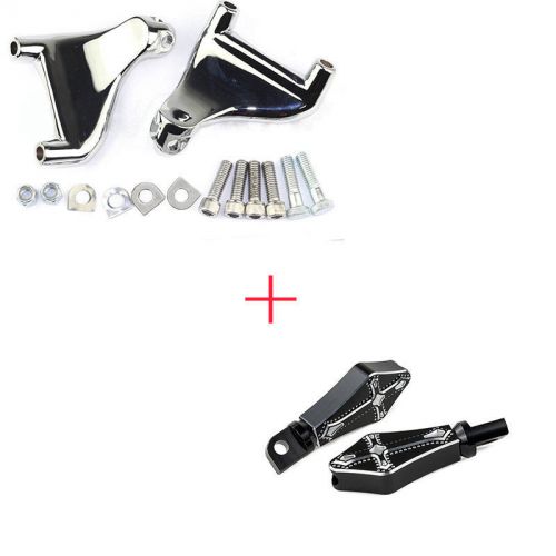 Motorcycle rear passenger foot peg mount kit for harley sportster 883 iron 883