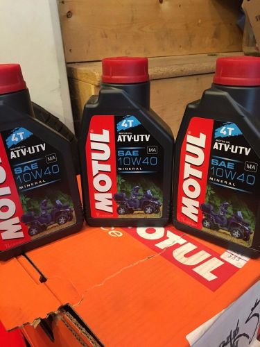 Motul atv utv 10w40 off road oil 1 quart  bottle mineral oil 4 stroke  3pack