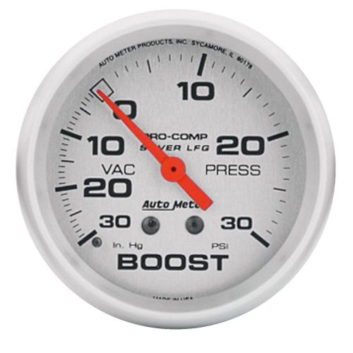 Autometer 4603 silver lfgs boost/vacuum gauge