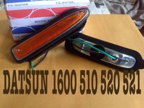 Datsun 510 520 521 1600 bluebird front side marker lights lamps.