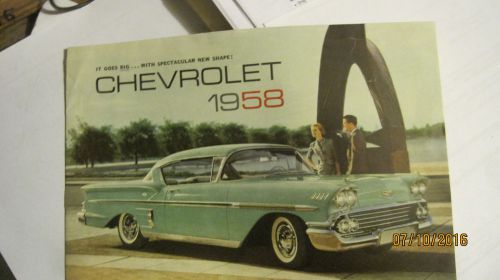 1952 chevrolet dealer color sales brochure folder large