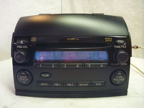 2004-2009 toyota sienna oem radio 6 disc cd mp3 player 11827 86120-08210 mt4466