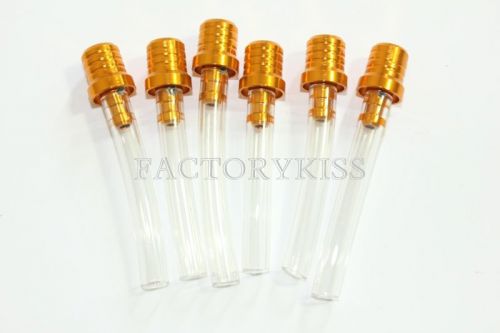 6x yellow gas fuel cap vent value breather hose tube motocross scar racing cik