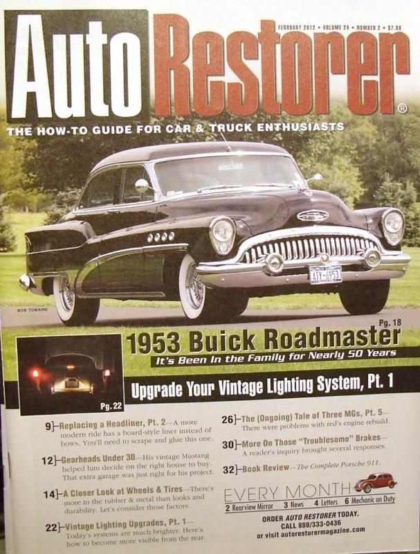 Auto restorer 1953 buick roadmaster mg t series restoration     02/12