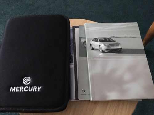 2007 mercury milan owners manual with case