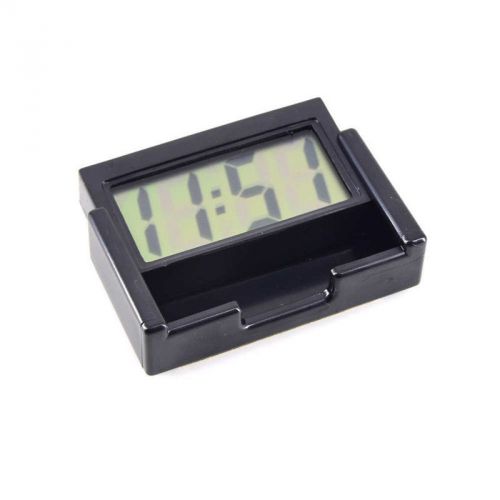 Lcd automotive digital car clock self-adhesive stick on time portable small new