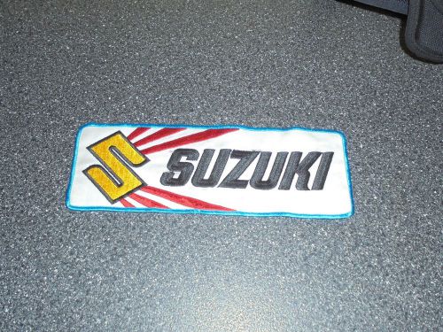 Vintage suzuki large jacket motorcycle patch &#034;free shipping&#034;