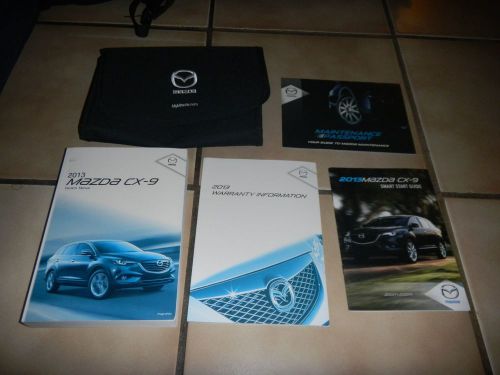 2013 mazda cx-9 cx9 owners manual set + free shipping