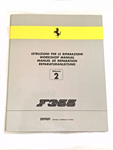 Ferrari f355  workshop repair manual vol. # 2 empty binder