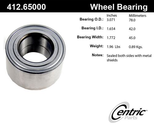 Centric parts 412.65000e front axle bearing