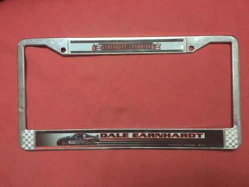 Vintage dale earnhardt sr. nascar  license plate frame  &#034;legendary champion&#034;